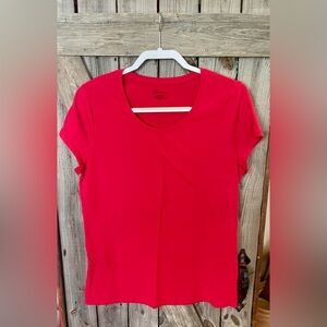 No Boundaries Women's Bright Red Short Sleeve Tee